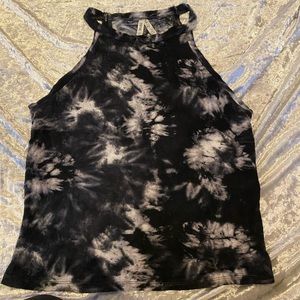 Black blotched tank top
